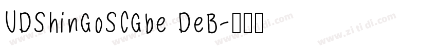UDShinGoSCGbe DeB字体转换